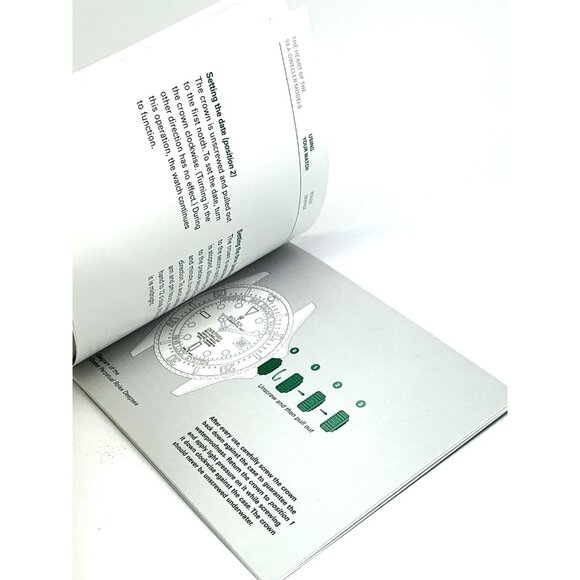 Authentic Rolex Oyster Perpetual Sea-Dweller Deepsea 2022 Green Booklet Manual - Picture 10 of 16